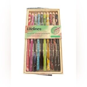 Lifelines Rub N Sniff Scented Colored Pencils 10 Pack Infused W/Essential Oils
